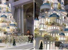 Торт за 179000 долларов на казахстанской свадьбе
