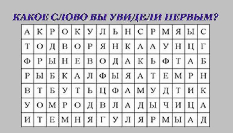 Узнайте о том какая вы личность: только выберите слово