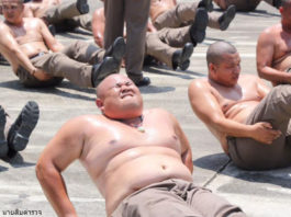 В Таиланде пухлых полицейских отправили в лагерь — сгонять лишний вес
