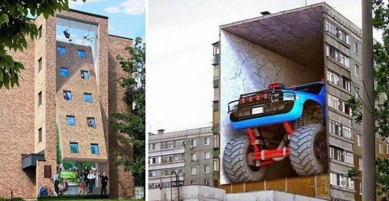 15 шедевров трехмерных стрит-арт работ с разных концов света