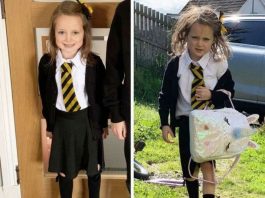 Первый день в школе: фото юной шотландки развеселило интернет
