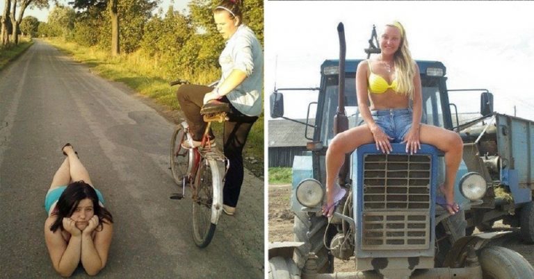 Ржачные фото девчонок из села, способных покорить ваше сердечко