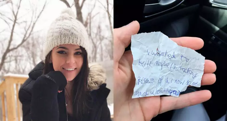 Девушка накормила бездомного мужчину обедом, а он протянул ей записку, которую она не забудет никогда